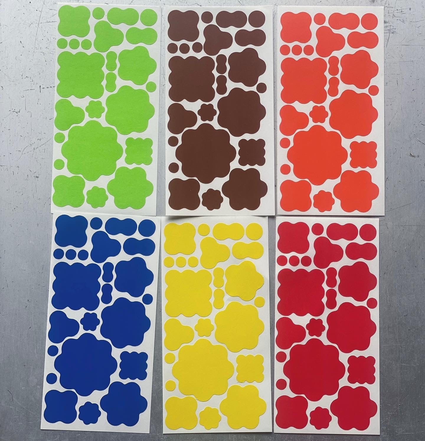 Combination color sticker