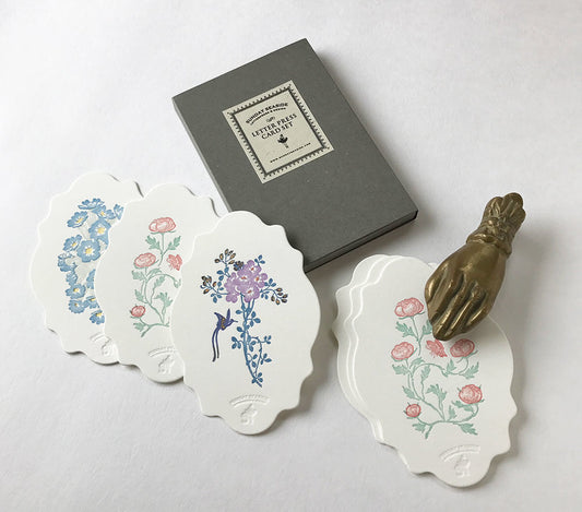 Letterpress Card BOX Set “花鳥風月”雲形